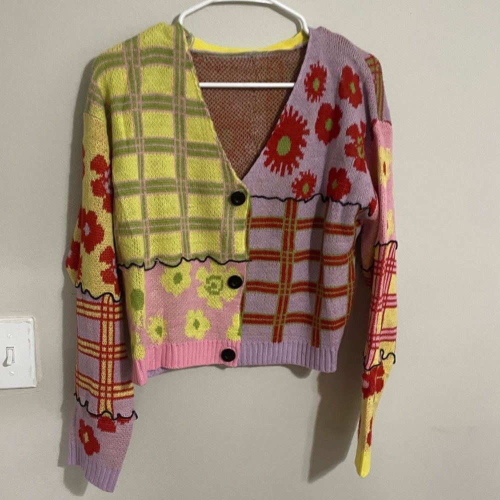 Patchwork cardigan